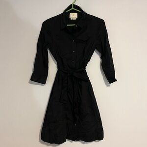 Black Kate Spade Button Up Shirt Dress